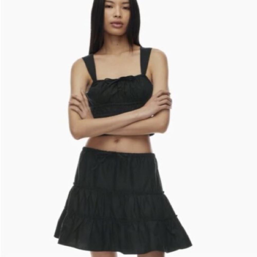 Black Tiered Skirt